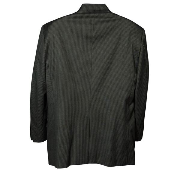 Hickey Freeman Blazer Size 44 Regular Charcoal Gray 100% Wool 2-Button Business - Picture 2 of 8